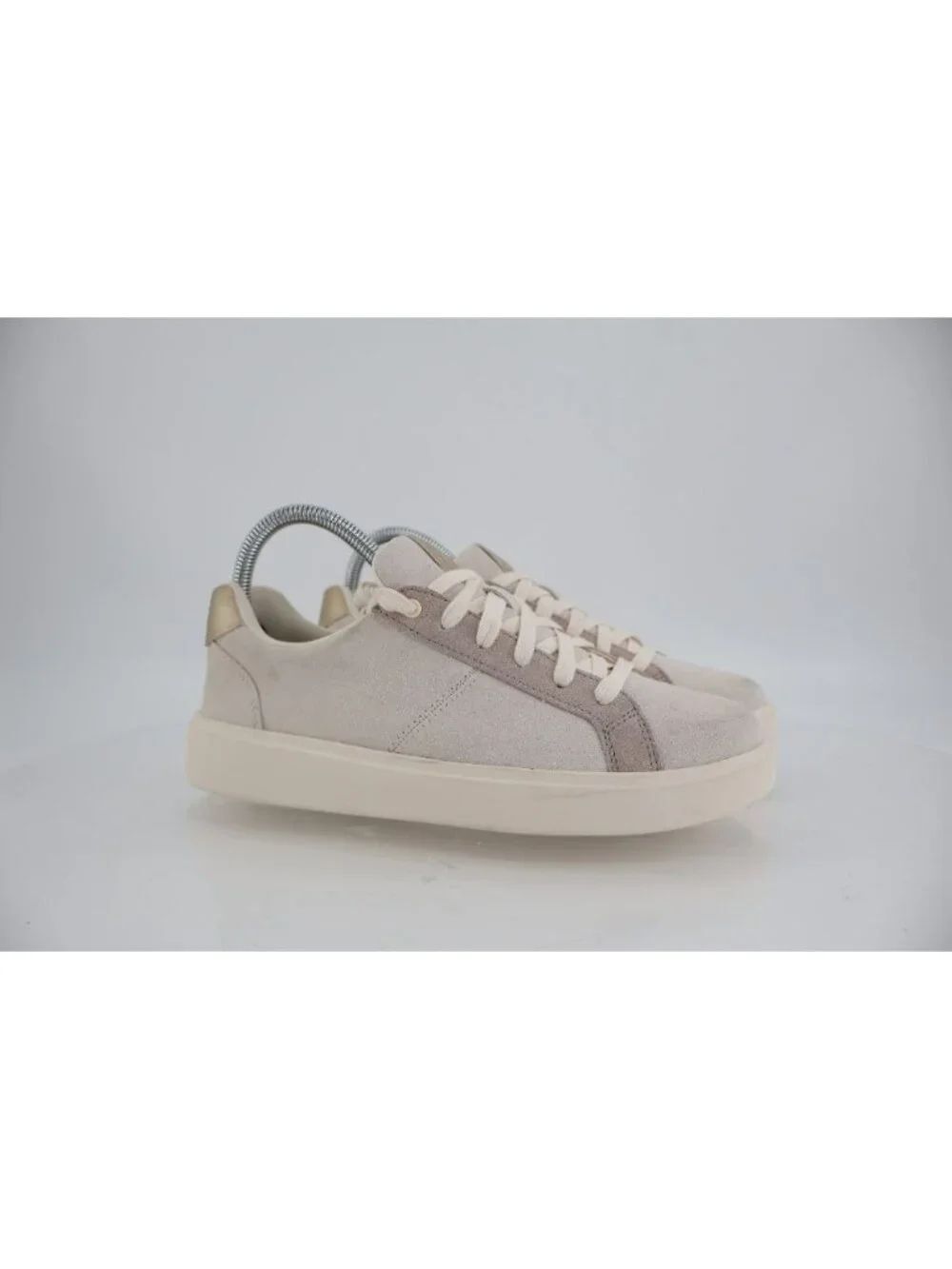 Cole Haan Grand Crosscourt Coaster Suede Sneakers Cream Beige Women Size 7